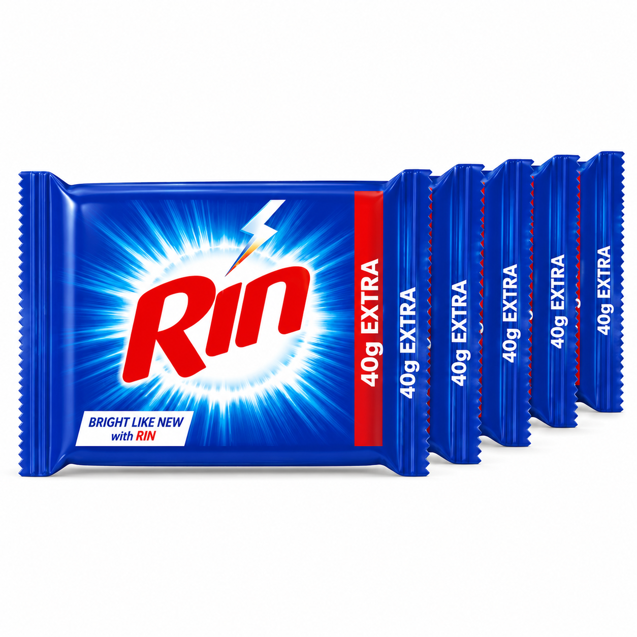 Rin Detergent Bar Combo Pack (Pack of 5)