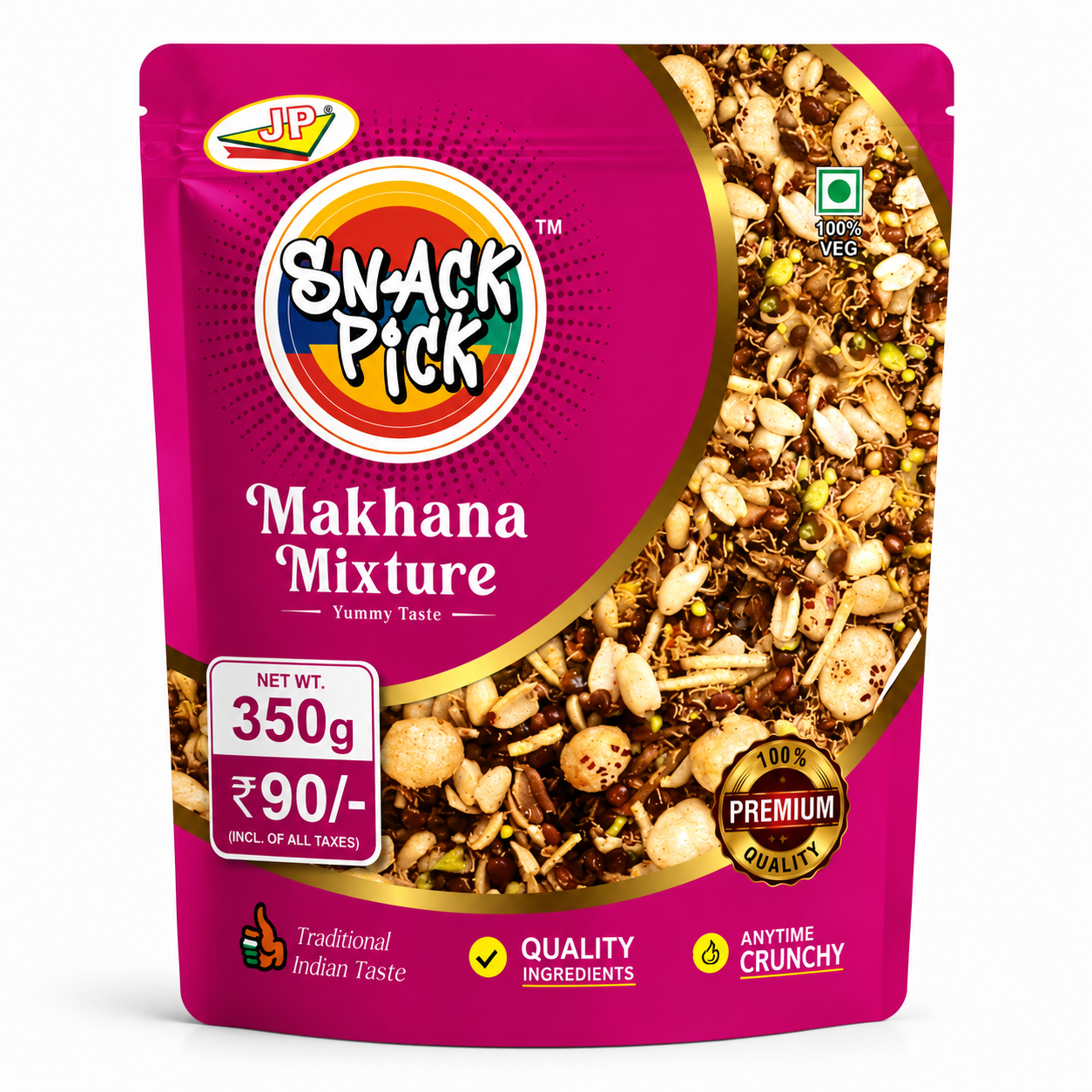 Makhana Mixture – Healthy & Crunchy Delight (350g)