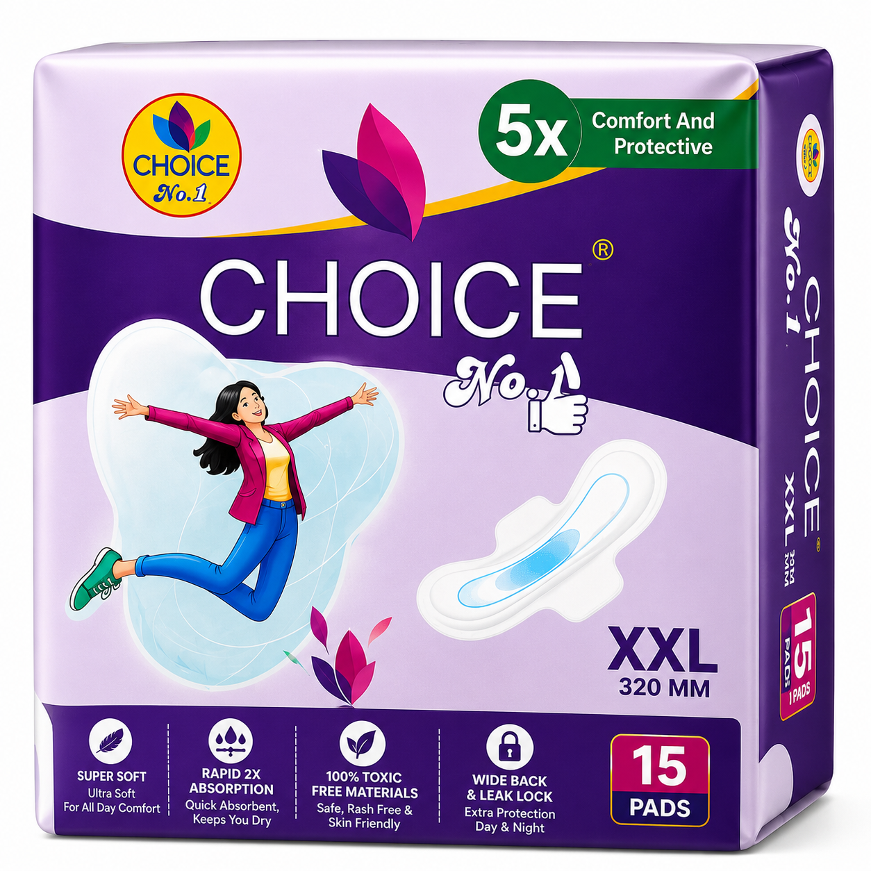 Sanitary Pads (15 Pads Pack)